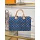 Replica di lusso Borsa Louis Vuitton Speedy Soft 30 Monogram Denim M14430 Blu Imitazioni Cloni Borsa Louis Vuitton Speedy Soft 30 Monogram Denim M14430 Blu firmate