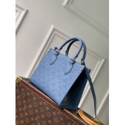 Borsa tote Louis Vuitton OnTheGo PM M28181 blu Borsa tote Louis Vuitton OnTheGo PM M28181 blu