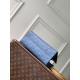 Replica di lusso Borsa tote Louis Vuitton OnTheGo PM M28181 blu Imitazioni Cloni Borsa tote Louis Vuitton OnTheGo PM M28181 blu firmate