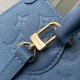 Replica di lusso Borsa tote Louis Vuitton OnTheGo PM M28181 blu Imitazioni Cloni Borsa tote Louis Vuitton OnTheGo PM M28181 blu firmate