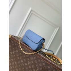 Portafoglio Louis Vuitton con catena Ivy M27755 Blu Portafoglio Louis Vuitton con catena Ivy M27755 Blu