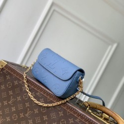Replica di lusso Borse Portafoglio Louis Vuitton con catena Ivy M27755 Blu Imitazioni Replica Borse Portafoglio Louis Vuitton con catena Ivy M27755 Blu firmate