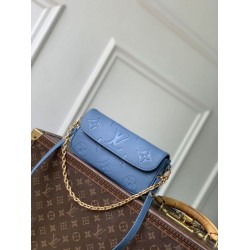 Portafoglio Louis Vuitton con catena Ivy M27755 Blu