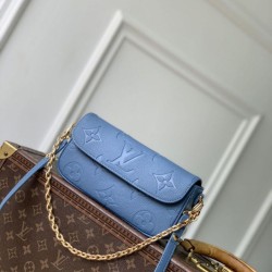 Replica Borse Portafoglio Louis Vuitton con catena Ivy M27755 Blu firmate
