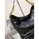 Replica di lusso Borsa a tracolla YSL Saint Laurent Hortense Hobo nera Imitazioni Cloni Borsa a tracolla YSL Saint Laurent Hortense Hobo nera firmate