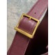 Replica Perfetta Borsa Hobo Grande YSL Saint Laurent Le 5 &agrave; 7 morbida Borgogna firmate