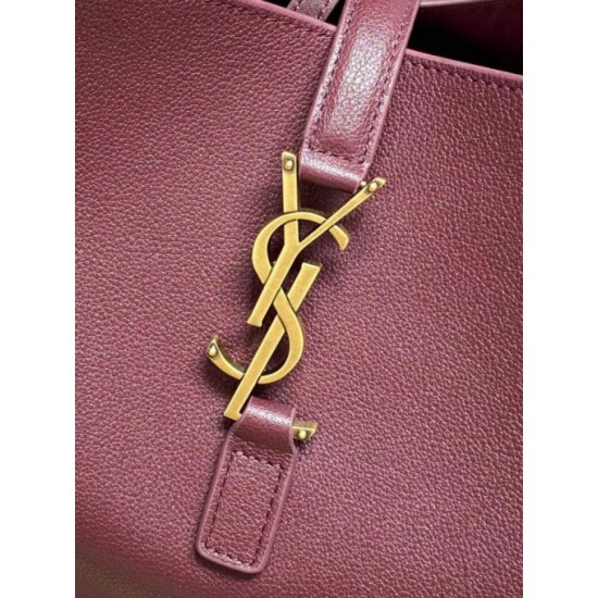 Replica Perfetta Borsa Hobo Grande YSL Saint Laurent Le 5 &agrave; 7 morbida Borgogna firmate