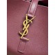 Replica Perfetta Borsa Hobo Grande YSL Saint Laurent Le 5 &agrave; 7 morbida Borgogna firmate