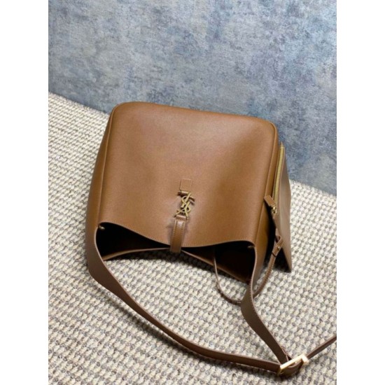 Replica di lusso Borsa Hobo Grande YSL Saint Laurent Le 5 à 7 morbida marrone Imitazioni Cloni Borsa Hobo Grande YSL Saint Laurent Le 5 à 7 morbida marrone firmate