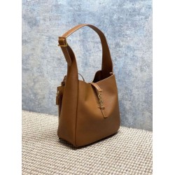 Borse a tracolla piccola morbida Hobo YSL Saint Laurent Le 5 À 7 morbida marrone Borse a tracolla piccola morbida Hobo YSL Saint Laurent Le 5 À 7 morbida marrone