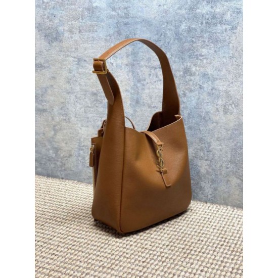 Replica di lusso Borse Imitazioni a tracolla piccola morbida Hobo YSL Saint Laurent Le 5 À 7 morbida marrone Imitazioni Cloni Borse Imitazioni a tracolla piccola morbida Hobo YSL Saint Laurent Le 5 À 7 morbida marrone firmate