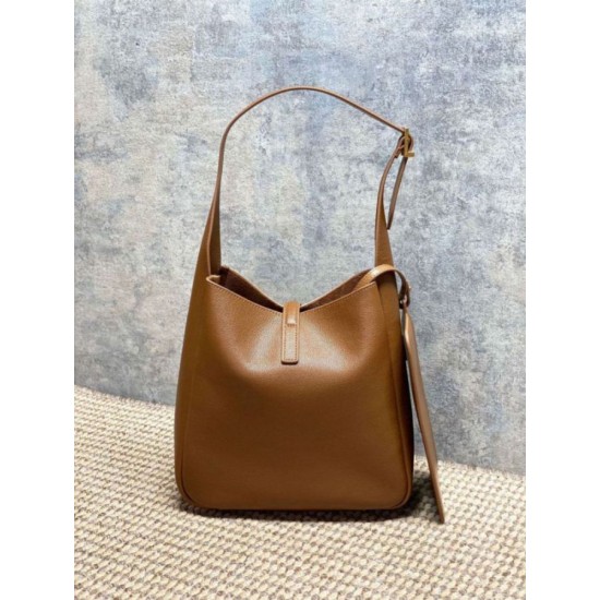 Replica di lusso Borse Imitazioni a tracolla piccola morbida Hobo YSL Saint Laurent Le 5 À 7 morbida marrone Imitazioni Cloni Borse Imitazioni a tracolla piccola morbida Hobo YSL Saint Laurent Le 5 À 7 morbida marrone firmate