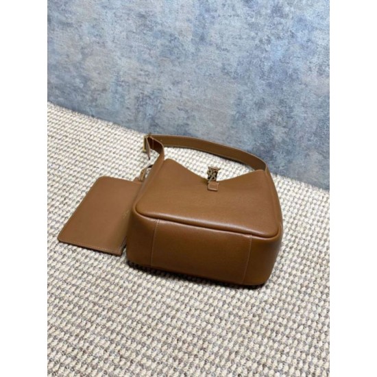 Replica di lusso Borse Imitazioni a tracolla piccola morbida Hobo YSL Saint Laurent Le 5 À 7 morbida marrone Imitazioni Cloni Borse Imitazioni a tracolla piccola morbida Hobo YSL Saint Laurent Le 5 À 7 morbida marrone firmate