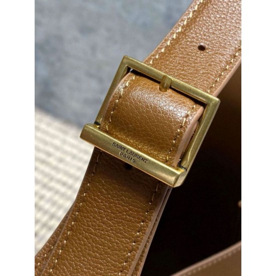 Replica di lusso Borse Imitazioni a tracolla piccola morbida Hobo YSL Saint Laurent Le 5 À 7 morbida marrone Imitazioni Cloni Borse Imitazioni a tracolla piccola morbida Hobo YSL Saint Laurent Le 5 À 7 morbida marrone firmate
