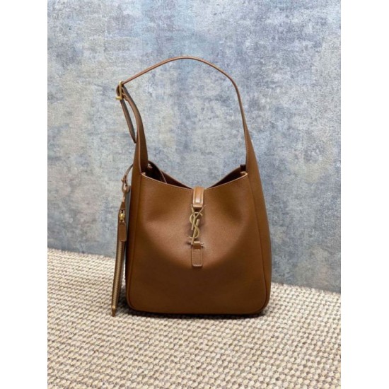 Replica di lusso Borse Imitazioni a tracolla piccola morbida Hobo YSL Saint Laurent Le 5 À 7 morbida marrone Imitazioni Cloni Borse Imitazioni a tracolla piccola morbida Hobo YSL Saint Laurent Le 5 À 7 morbida marrone firmate