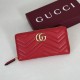 Replica di lusso Portafoglio Gucci GG Marmont trapuntato con cerniera 443123 Rosso Imitazioni Cloni Portafoglio Gucci GG Marmont trapuntato con cerniera 443123 Rosso firmate