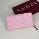 Replica di lusso Portafoglio Gucci GG Marmont trapuntato con cerniera 443123 Rosa Imitazioni Cloni Portafoglio Gucci GG Marmont trapuntato con cerniera 443123 Rosa firmate