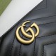 Replica di lusso Portafoglio Gucci GG Marmont trapuntato con cerniera 443123 nero Imitazioni Cloni Portafoglio Gucci GG Marmont trapuntato con cerniera 443123 nero firmate