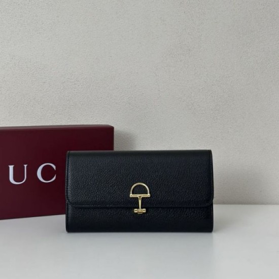 Replica di lusso di alta qualità Portafoglio continentale Gucci Softbit 828147 Nero Imitazioni Cloni di alta qualità Portafoglio continentale Gucci Softbit 828147 Nero firmate