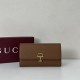 Replica di lusso Portafoglio continentale Gucci Softbit 828147 Marrone Imitazioni Cloni Portafoglio continentale Gucci Softbit 828147 Marrone firmate