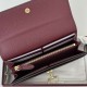 Cloni Alta gamma replica Portafoglio continentale Gucci Softbit 828147 Borgogna firmate