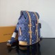 Replica di lusso Zaino LV Christopher MM M27554 Monogram Heritage denim Blu Imitazioni Cloni Zaino LV Christopher MM M27554 Monogram Heritage denim Blu firmate