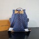 Replica di lusso Zaino LV Christopher MM M27554 Monogram Heritage denim Blu Imitazioni Cloni Zaino LV Christopher MM M27554 Monogram Heritage denim Blu firmate