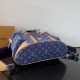 Replica di lusso Zaino LV Christopher MM M27554 Monogram Heritage denim Blu Imitazioni Cloni Zaino LV Christopher MM M27554 Monogram Heritage denim Blu firmate