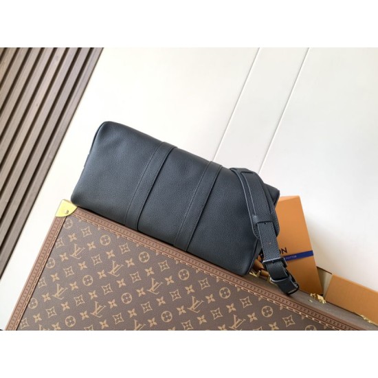 Replica di lusso Borse Louis Vuitton Keepall Bandoulière 35 M15249 Nero Imitazioni Replica Borse Louis Vuitton Keepall Bandoulière 35 M15249 Nero firmate