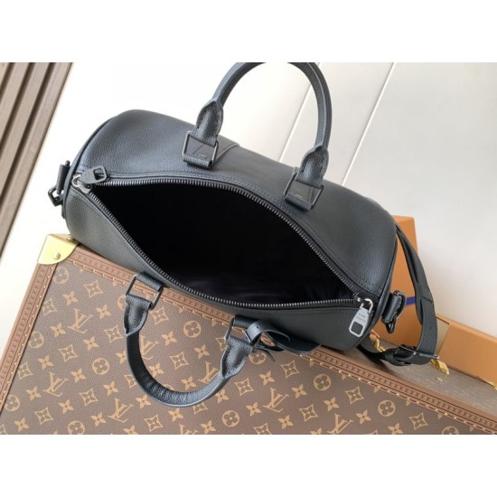 Replica di lusso Borse Louis Vuitton Keepall Bandoulière 35 M15249 Nero Imitazioni Replica Borse Louis Vuitton Keepall Bandoulière 35 M15249 Nero firmate