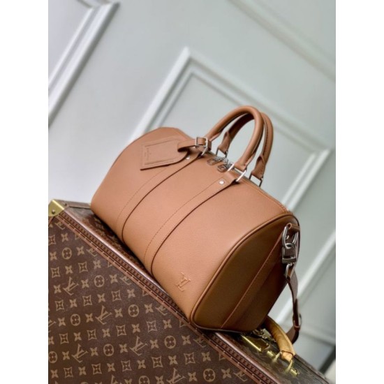 Replica di lusso Borsa 1:1 Louis Vuitton Keepall Bandoulière 35 M25980 Marrone Imitazioni Cloni Borsa Replica Louis Vuitton Keepall Bandoulière 35 M25980 Marrone firmate