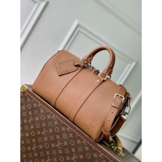 Replica di lusso Borsa 1:1 Louis Vuitton Keepall Bandoulière 35 M25980 Marrone Imitazioni Cloni Borsa Replica Louis Vuitton Keepall Bandoulière 35 M25980 Marrone firmate