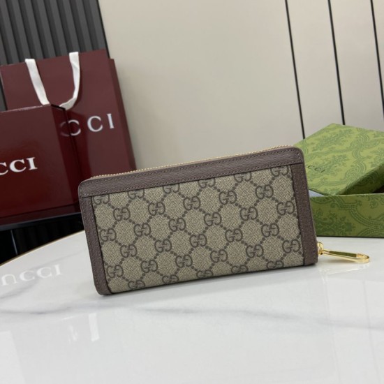 Replica di lusso Pari di alta qualità Portafoglio Gucci Ophidia con cerniera GG Supreme 772305 marrone Imitazioni Cloni Pari replica di alta qualità Portafoglio Gucci Ophidia con cerniera GG Supreme 772305 marrone firmate