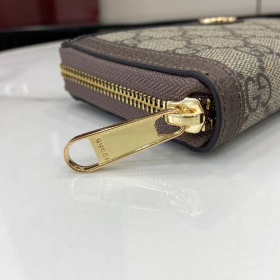 Replica di lusso Pari di alta qualità Portafoglio Gucci Ophidia con cerniera GG Supreme 772305 marrone Imitazioni Cloni Pari replica di alta qualità Portafoglio Gucci Ophidia con cerniera GG Supreme 772305 marrone firmate