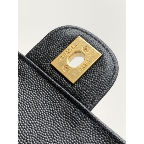 Replica di lusso Borsa a tracolla Chanel 26P Preppy Coco AP6130 nera Imitazioni Cloni Borsa a tracolla Chanel 26P Preppy Coco AP6130 nera firmate