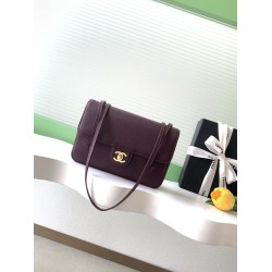 Borse a tracolla Chanel 26P Preppy Coco AP6130 Borgogna