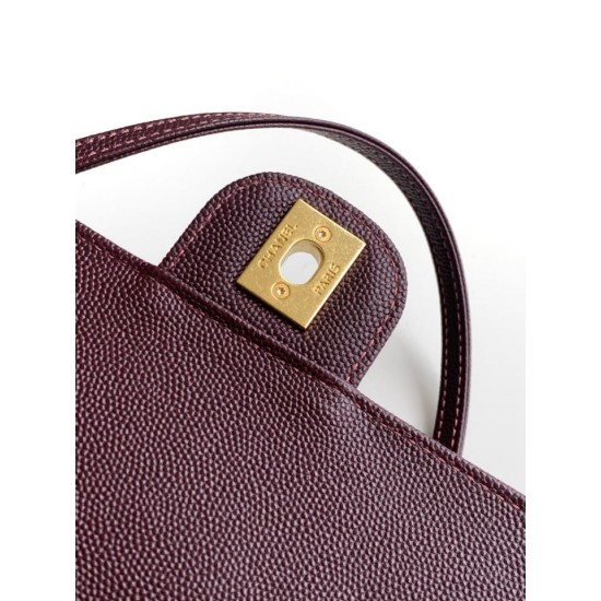 Replica di lusso Borse a tracolla Chanel 26P Preppy Coco AP6130 Borgogna Imitazioni Cloni Borse Replica a tracolla Chanel 26P Preppy Coco AP6130 Borgogna firmate