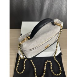 Borse Chanel 26P Vanity con catena AP5186 scamosciata di vitello grigia Borse Chanel 26P Vanity con catena AP5186 scamosciata di vitello grigia
