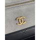 Replica di lusso Borse Chanel 26P Vanity con catena AP5186 scamosciata di vitello grigia Imitazioni Cloni Borse Chanel 26P Vanity con catena AP5186 scamosciata di vitello grigia firmate