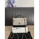 Replica di lusso Borse Chanel 26P Vanity con catena AP5186 scamosciata di vitello grigia Imitazioni Cloni Borse Chanel 26P Vanity con catena AP5186 scamosciata di vitello grigia firmate