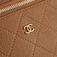 Replica di lusso Chanel 26P Beauty case sottile con manico superiore trapuntato e catena AP5100 Marrone Imitazioni Cloni Chanel 26P Beauty case sottile con manico superiore trapuntato e catena AP5100 Marrone firmate