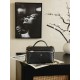 Replica di lusso Chanel 26P Beauty case sottile con manico superiore trapuntato e catena AP5100 nero Imitazioni Cloni Chanel 26P Beauty case sottile con manico superiore trapuntato e catena AP5100 nero firmate