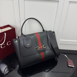 Borsa a mano media Gucci Paparazzo 875019 nera