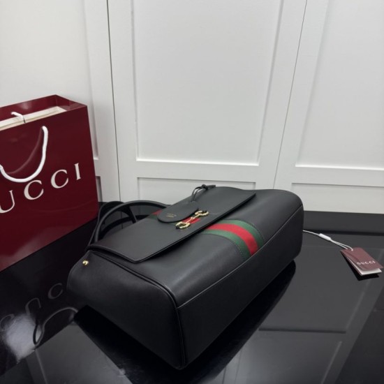 Replica di lusso Borse a mano media Gucci Paparazzo 875019 nera Imitazioni Replica Borse a mano media Gucci Paparazzo 875019 nera firmate