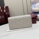 Replica di lusso Portafoglio continentale Gucci GG Marmont 443436 grigio Imitazioni Cloni Portafoglio continentale Gucci GG Marmont 443436 grigio firmate