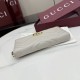 Replica Borse di alta qualit&agrave; Portafoglio Gucci GG Marmont trapuntato con cerniera 443123 Grigio firmate