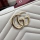 Replica Borse di alta qualit&agrave; Portafoglio Gucci GG Marmont trapuntato con cerniera 443123 Grigio firmate