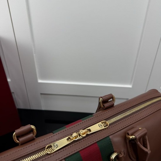Replica di lusso Borsa Gucci Borsetto Boston media 866732/866734 Marrone Imitazioni Cloni Borsa Gucci Borsetto Boston media 866732/866734 Marrone firmate