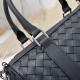 Replica di lusso Borsone Bottega Veneta Intrecciato Nero Imitazioni Cloni Borsone Bottega Veneta Intrecciato Nero firmate