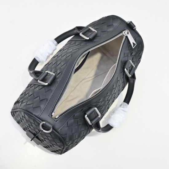 Replica di lusso Borsone Bottega Veneta Intrecciato Nero Imitazioni Cloni Borsone Bottega Veneta Intrecciato Nero firmate